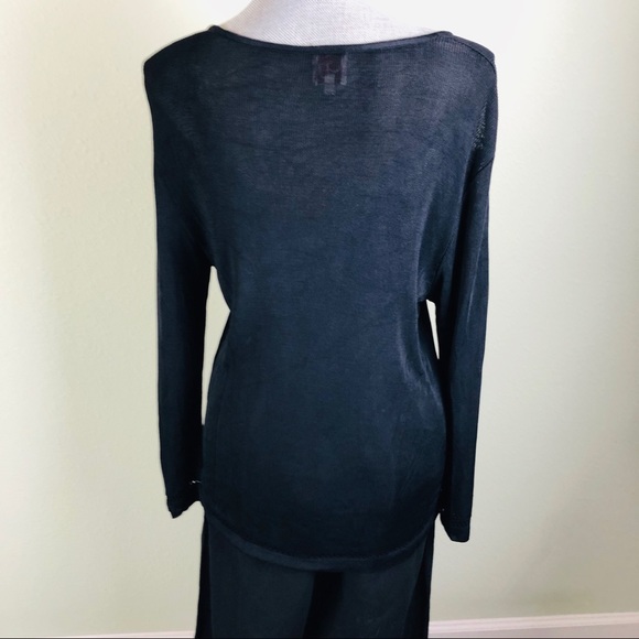 Vintage gaston jaunet black sweater 1960's-1970’s - Picture 10 of 16